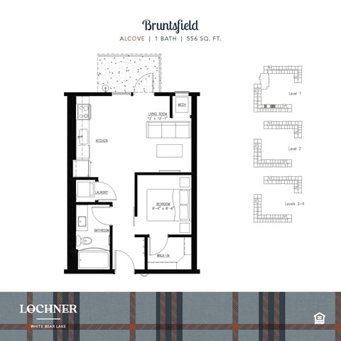 the floor plan of the apartment